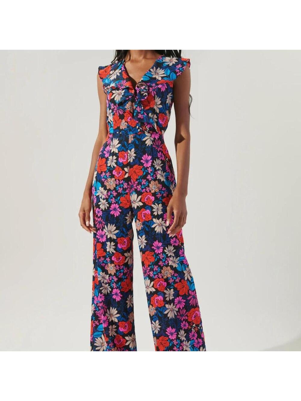 Sugar lips Ultra Flora Raquel Surplice Jumpsuit